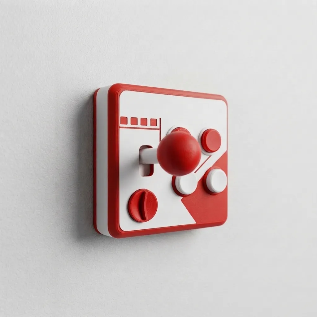 Retro Arcade joystick anahtar askılığı